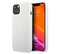 Coque rigide Mercedes argentée à étoiles blanches pour iPhone 13