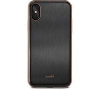 Coque rigide mince Moshi iGlaze Noir brossé pour iPhone XS et X Noir brossé G