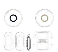 Coque Rigide pour Anker Soundcore Sleep A30, Étui en TPU, Mousqueton de Protection pour Écouteurs Boîtier de Chargement pour Écouteurs Antichoc et Anti-poussière (Transparent)