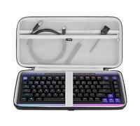 Coque Rigide pour Clavier Geekria, Compatible avec Logitech G512 X 75, Alto Keys K75M, nuphy Kick75, Attack Shark ajazz AK820, Redragon K673, YUNZII B75, Sac de Transport (Gris foncé)