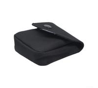 Coque rigide pour console rotative RG - Sac de rangement de voyage en ABS pour accessoires de jeu portables, câbles et chargeurs - Compact - 11 x 11 x 4 cm - Protection noire (A)