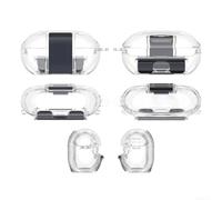 Coque rigide pour écouteurs Beats Solo Buds en ABS anti-rayures Coque intégrale transparente Violet/gris/rouge 10 x 10 cm (transparent)