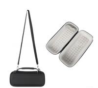 Coque rigide pour haut-parleur Bose Soundlink Revolve+ II - Coque de protection avec compartiment pour accessoires - Sac de voyage extérieur anti-poussière - Prise en main confortable - Gris - 31 x 13