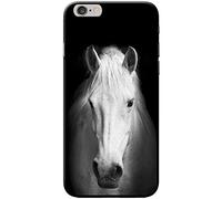 Coque rigide pour téléphone portable motif superbe étalon Blanc, plastique, Majestic White Horse Portrait, Apple iPhone 6 / 6s