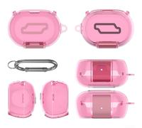Coque rigide semi-transparente pour écouteurs Bose QC Noir (Rose transparent)