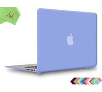 Coque Rigide Smooth Soft-Touch, Coque Dure pour MacBook Air 11 ""(modèle: A1370/A1465) + Chiffon de Nettoyage en Microfibre, Bleu sérénité