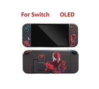 Coque rigide Spider-Man pour Nintendo Switch / Switch OLED - Protection anti-choc - Only Cover - Design héros rouge & noir