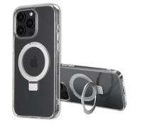 Accezz Coque Ring Stand avec MagSafe pour iPhone 15 Pro Max - Transparent