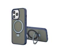Accezz Coque Ring Stand avec MagSafe pour Apple iPhone 13 Pro Max - Bleu
