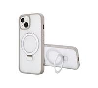 Accezz Coque Ring Stand avec MagSafe pour Apple iPhone 15 - Gris