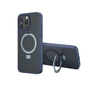 Accezz Coque Ring Stand avec MagSafe pour Apple iPhone 15 Pro Max - Bleu
