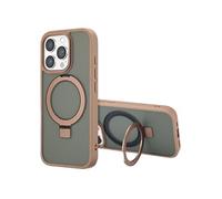 Accezz Coque Ring Stand avec MagSafe pour Apple iPhone 16 Pro - Marron