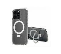 Accezz Coque Ring Stand avec MagSafe pour Apple iPhone 16 Pro Max - Transparent