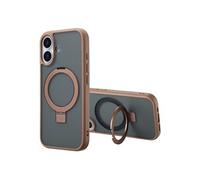 Accezz Coque Ring Stand avec MagSafe pour Apple iPhone 17 - Marron