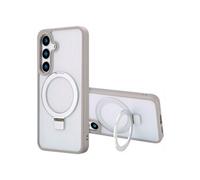 Accezz Coque Ring Stand avec MagSafe pour Samsung Galaxy S24 Plus - Gris