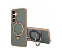 Coque Ring Stand avec MagSafe pour Samsung Galaxy S24 Plus - Marron