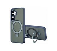 Coque Ring Stand avec MagSafe pour Samsung Galaxy S25 Plus - Bleu