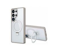 Accezz Coque Ring Stand avec MagSafe pour Samsung Galaxy S25 Ultra - Gris