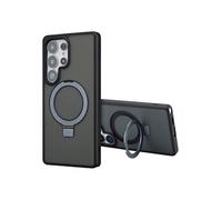 Accezz Coque Ring Stand avec MagSafe pour Samsung Galaxy S25 Ultra - Noir