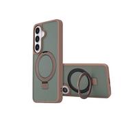 Accezz Coque Ring Stand avec MagSafe pour Samsung Galaxy S26 - Marron