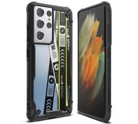 Coque Ringke Fusion-X Design compatible avec Galaxy S21 Ultra - Coque robuste avec impression - Ticket Band