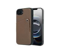 Selencia Selencia Coque Riva avec porte-cartes iPhone 17e / 16e Mocha Brown Marron