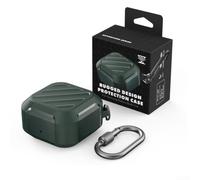 Coque robuste en TPU pour Samsung Galaxy Buds Live 2020 - Housse antichoc avec mousqueton - Noir (vert)