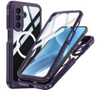 Coque Robuste pour Samsung A17 : Protection Complète 360°, Antichoc, Anti-poussière et Compatible avec la Charge Magnétique Violet
