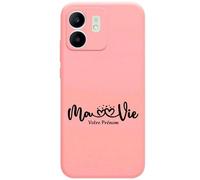 Coque Rose Pour Redmi 13c Et Poco C65 Ma Vie Et Coeur
