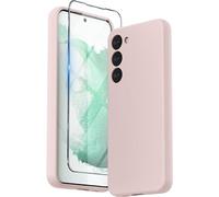Little Boutik Coque Rose pour Samsung Galaxy S23 (6,1") et Verre Trempé Film Protection Ecran