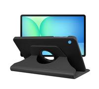 Coque rotatif en simili cuir pour Samsung Galaxy Tab S10 FE+ Plus SM-X620, SM-X626, SM-X626B 13.1"" - Noir - Kivoo -