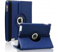 Coque Rotative 360 Bleu Foncé pour Apple iPad AIR 1 - Housse Etui Protection Integral Portrait Paysage Resistant Anti Choc Protection Fermerture Elastique Phonillico® Bleu G