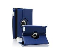 Housse Tablette Phonillico Coque Rotative 360 Bleu Foncé pour Apple iPad AIR 1 - Housse Etui Protection Integral Portrait Paysage Resistant Anti Choc Protection Fermerture