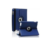 Coque Rotative 360 Bleu Foncé Pour Ipad 6 E Génération / 5 E Génération / Air 2 / Air 1 - Housse Etui Protection Integral Portrait Paysage Resistant Anti Choc Protection Fermerture Elastique Phonillico®