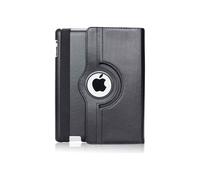 Coque Rotative 360 Noir Pour Ipad 6 E Génération / 5 E Génération / Air 2 / Air 1 - Housse Etui Protection Integral Portrait Paysage Resistant Anti Choc Protection Fermerture Elastique Phonillico®