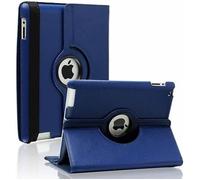 Coque Rotative 360 - Phonillico - IPAD 4/3/2 - Bleu Foncé - Protection Élastique - Multi-positions