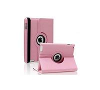 Housse Tablette Phonillico Coque Rotative 360 Rose pour Apple iPad AIR 1 - Housse Etui Protection Integral Portrait Paysage Resistant Anti Choc Protection Fermerture Elastique