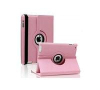Housse Tablette Phonillico Coque Rotative 360 Rose pour Apple iPad AIR 1 - Housse Etui Protection Integral Portrait Paysage Resistant Anti Choc Protection Fermerture Elastique