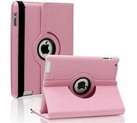 Coque Rotative 360 Rose pour Apple iPad AIR 2 - Housse Etui Protection Integral Portrait Paysage Resistant Anti Choc Protection Fermerture Elastique Phonillico® Rose G