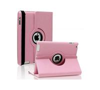 Housse Tablette Phonillico Coque Rotative 360 Rose pour Apple iPad AIR 2 - Housse Etui Protection Integral Portrait Paysage Resistant Anti Choc Protection Fermerture Elastique