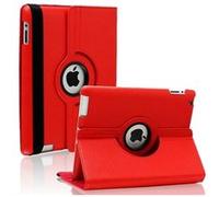 Coque Rotative 360 Rouge pour Apple iPad AIR 1 - Housse Etui Protection Integral Portrait Paysage Resistant Anti Choc Protection Fermerture Elastique Phonillico® Rouge G