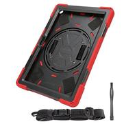 Coque Rugged pour HD 10 Plus 2021, Étui de Protection Antichoc avec Sangle Main, Support Rotatif 360° et Bandoulière Ajustable, Compatible HD 10