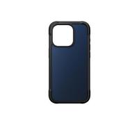 NOMAD Coque Rugged | pour iPhone 15 Pro | Coque de Protection en Polycarbonate avec Pare-Chocs en TPU | Dos en Pet Mat | Compatible MagSafe | Bleu Atlantique