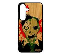 Coque S25 Bois Silicone Mort Vivant Fin Du Monde Squelette Vert Eclaboussure Zombie Bumper Paranormal Tache De Sang Pour Samsung Galaxy