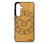 Coque S25 Bois Silicone Signe Astrologique Taureau Galaxie Horoscope 5g Dessin Motif Portable Univers De Protection Pour Samsung Galaxy