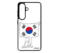 Coque S26+ Plus Silicone Drapeau Corée du sud coréen Portable Passion Taegeukgi Fan K-Drama K-Pop Mobile Design Case pour Samsung Galaxy