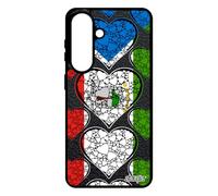 Coque S26+ Plus Silicone Drapeau guinee equatoriale guineen Smartphone Foot Can Bumper Coeur SM-S947B/DS Noir I Love pour Samsung Galaxy