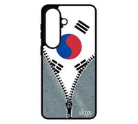 Coque S26 Silicone Drapeau Corée du sud coréen Portable Metal K-Pop Passion Rigide Fan Taegeukgi Motif K-Drama Seoul pour Samsung Galaxy