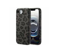 Selencia Selencia Coque Sabi imprimé panthère avec MagSafe iPhone 17e / 16e Midnight Black Noir