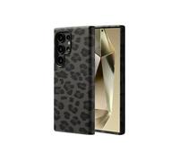 Selencia Coque Sabi imprimé panthère avec MagSafe pour Samsung Galaxy S24 Ultra - Midnight Black